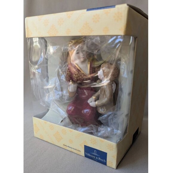 Villeroy & Boch Angeli di Natale Angel Hope with a Boy Figurine - Picture 5 of 5